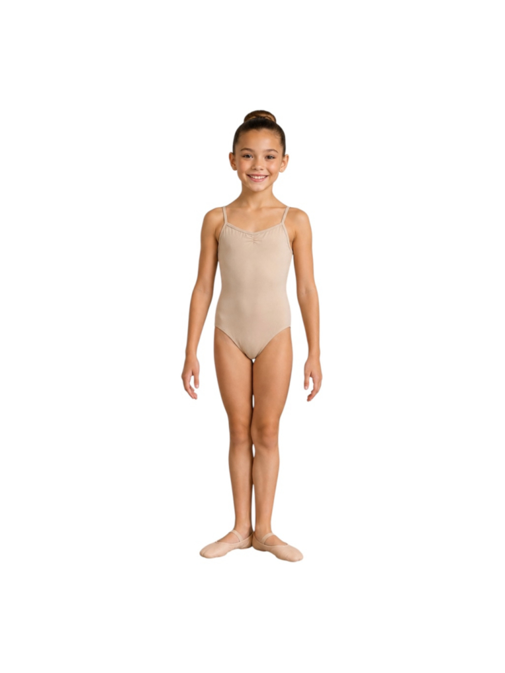 Capezio Camisole Ballet Leotard Nude Child Medium Dance TB49C NWT